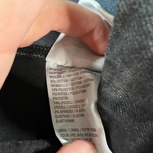 Women with Control Denim Tummy Control Pants Black Plus Petite 18 - Picture 11 of 11